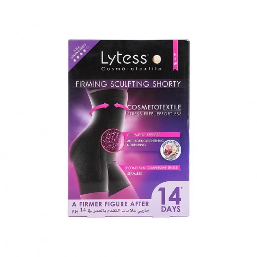 Lytess Corrective Shorty Anti-Ageing Black -Xxl - delivered by Pharmazone Pharmacy - within 2 Hours