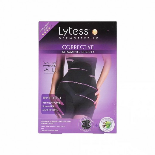 Lytess Corrective Shorty Belt Black -Xxl - delivered by Pharmazone Pharmacy - within 2 Hours