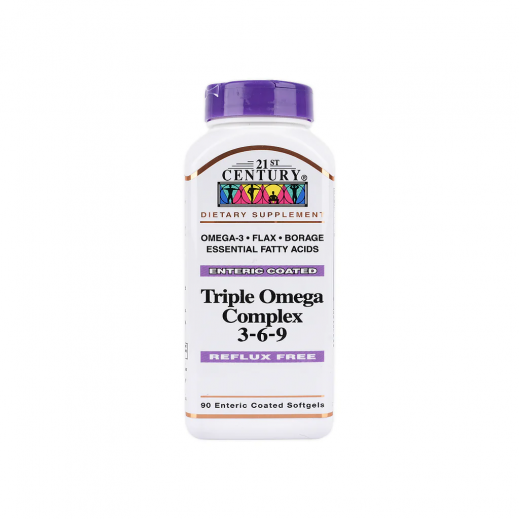 21 Century Triple Omega 90 Capsules - delivered by Pharmazone Pharmacy - within 2 Hours