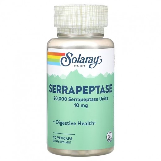 Solaray Serrapeptase 10Mg 90Veg capsules - delivered by Pharmazone Pharmacy - within 2 Hours