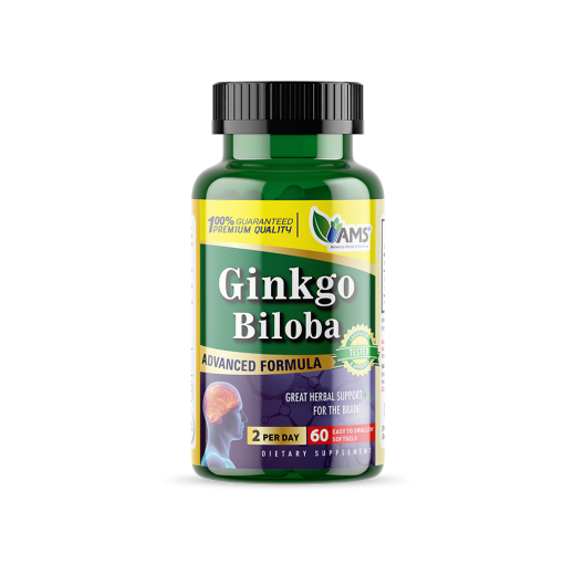 Ams Ginkgo Biloba 60 Capsules - delivered by Pharmazone Pharmacy - within 2 Hours