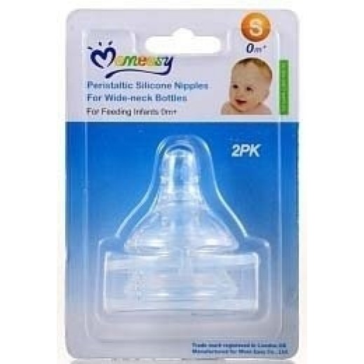 Momeasy Silica Nipples For Wide-Neck Bottle 2Pk - delivered by Pharmazone Pharmacy - within 2 Hours