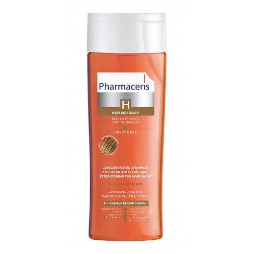 Pharmaceris H Keratineum Shampoo for Hair Loss - 250 ml  - delivered by Pharmazone Pharmacy - within 2 Hours