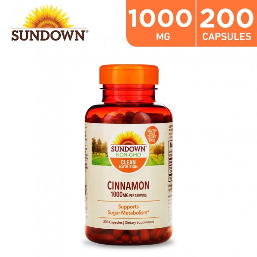 Sundown Cinnamon 1000 Mg - 200 Capsules - delivered by Pharmazone Pharmacy - within 2 Hours