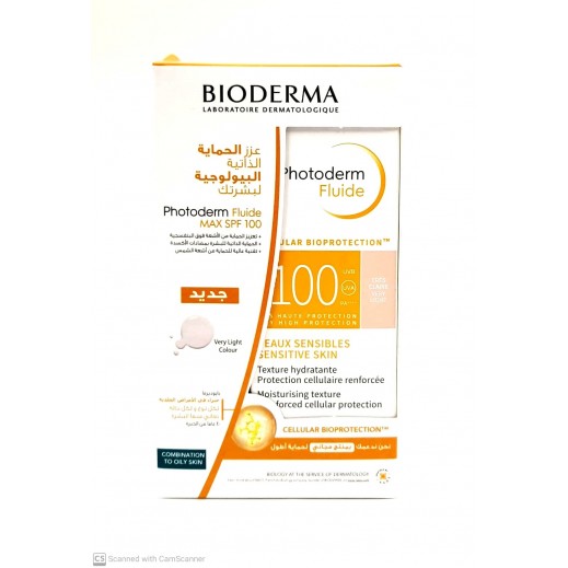 Bioderma Photoderm Fluide Max Spf100 Claire Verylight 1+140G - delivered by The Pharmacy - within 2 Hours