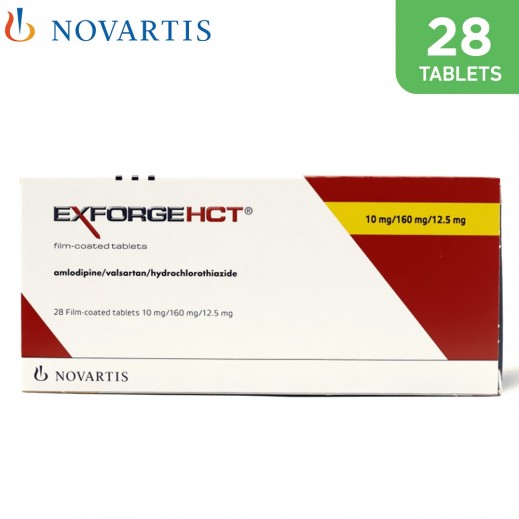 Exforge Hct 10Mg/160Mg/12.5Mg - 28 Tablets  - delivered by Mezzan Pharmacy - within 2 Hours