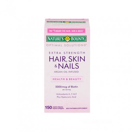 Nature's Bounty Extra Strength Hair, Skin & Nails 150 Tablets - delivered by Pharmazone Pharmacy - within 2 Hours