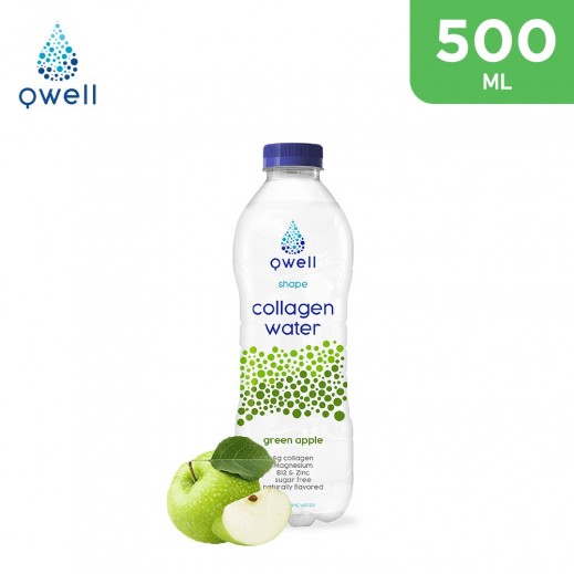 Qwell Collagen Water Shape Green Apple Lime 500 ml - delivered by Pharmazone Pharmacy - within 2 Hours