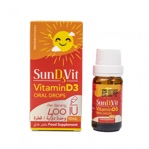 Sund3Vit Vitamin D3 Oral Drops 10ml - delivered by Pharmazone Pharmacy - within 2 Hours