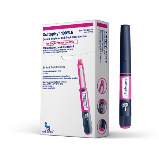 Xultophy Insulin Injections 100 units/ml +3.6mg/ml 5 Pens 3 ml - delivered by Pharmazone Pharmacy - within 2 Hours