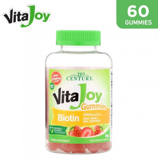 21st Century Vitajoy Biotin 5000 Mcg - 60 Gummies - delivered by The Pharmacy - within 2 Hours