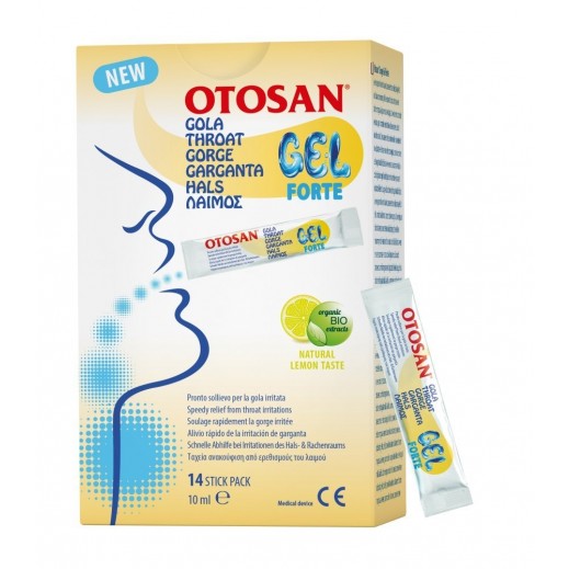 Otosan Gola Throat Gel Forte 10 ml x 14 Stick Pack - delivered by Pharmazone Pharmacy - within 2 Hours