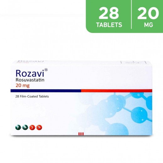 Rozavi Rosuvastatin 20MG 28 Tablets - delivered by Pharmazone Pharmacy - within 2 Hours
