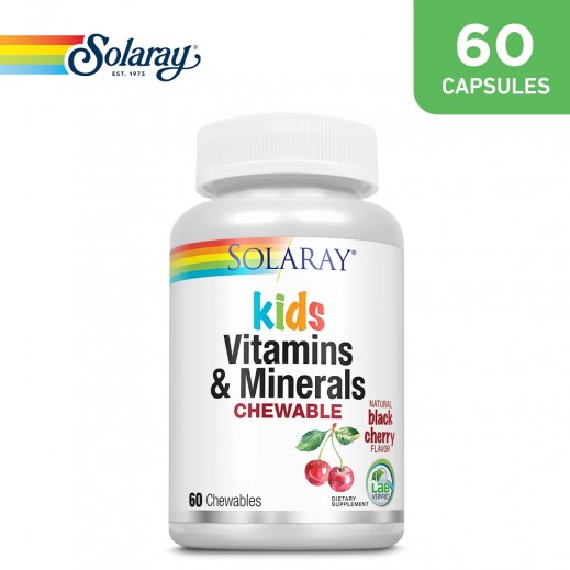 Buy Solaray Vitamins & Minerals For Kids 60 Chewables delivered by