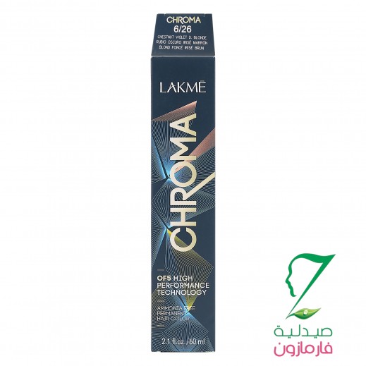 Lakme Chroma 6/44 Copper Dark Blonde Hair Color 60ml - delivered by Pharmazone Pharmacy - within 2 Hours