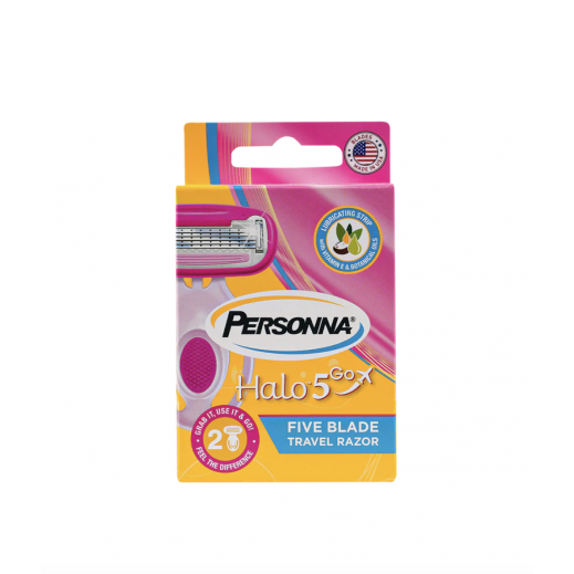Personna Halo 5 Go 5 Blade Travel Size 2 Pieces - delivered by The Pharmacy - within 2 Hours