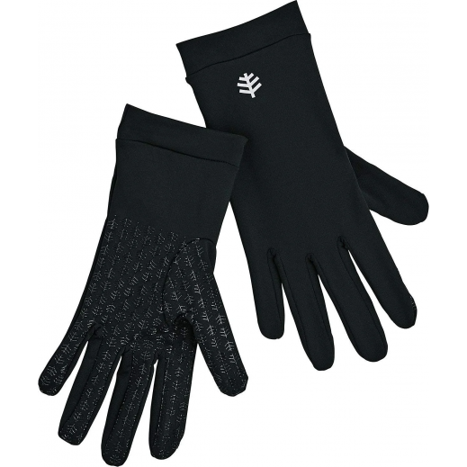 Coolibar Upf50+ Sun Black Gloves-L - delivered by Pharmazone Pharmacy - within 2 Hours