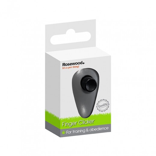 Rosewood Finger Clicker For Dog Training - delivered by Petzone within 4 working hours