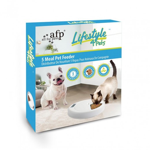 All For Paws Lifestyle 4 Pet 5 Meal Pet Feeder - delivered by Petzone within 4 working hours