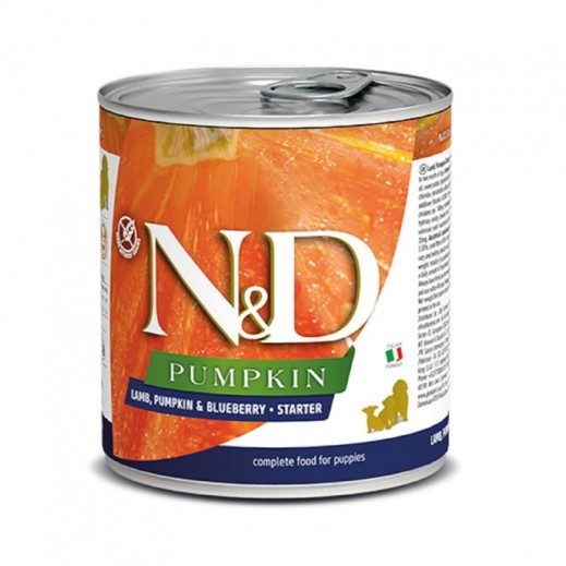 Farmina N&D Lamb Pumpkin and Blueberry Starter Canned Dog Food 285 g - delivered by Petzone within 4 working hours
