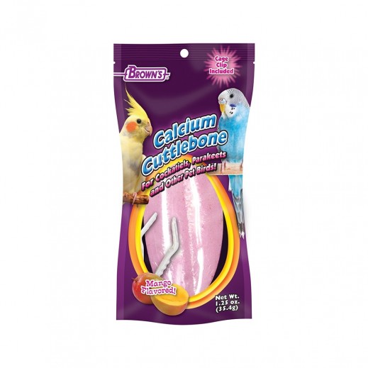 F.M. Brown's Mango Flavored Calcium Cuttlebone 35 g - delivered by Petzone within 4 working hours