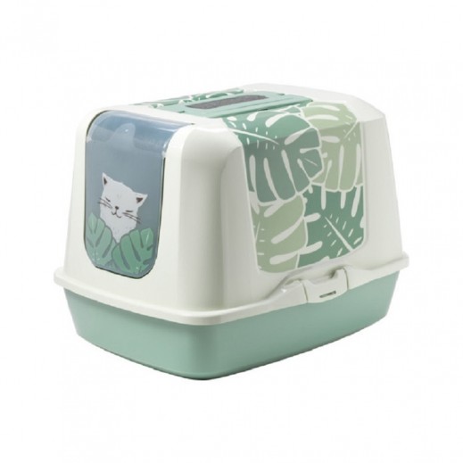 Moderna Eden Trendy Cat Litter Box Large Green - delivered by Petzone within 4 working hours
