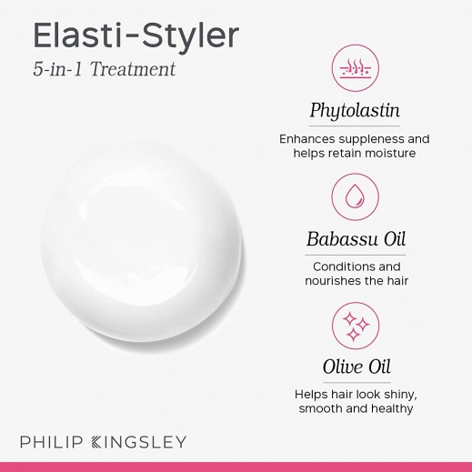PHILIP KINGSLEY Elasti-Styler – 5-in-1 Haarbehandlung, 150 Ml | Pflegt, Glättet & Verleiht Glanz | Leave-in-Serum
