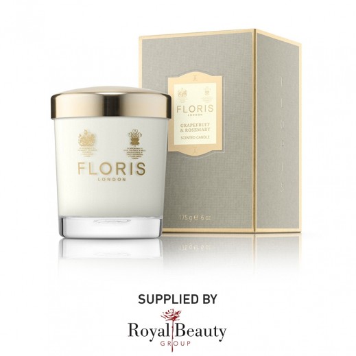 Floris Grapefruit & Rosemary Scented Candle 175 g - delivered by Royal Beauty Group Co 