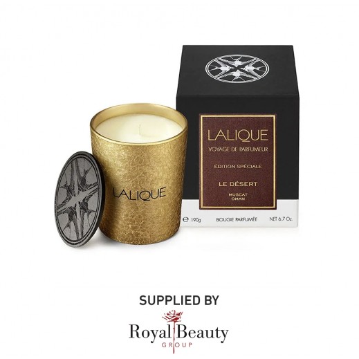 Lalique Le Desert Muscat Scented Candle 190 g - delivered by Royal Beauty Group Co 