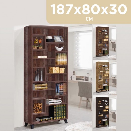 Book Shelves Cabinet - 187 x 80 x 30 cm - delivered by Roca within 4 Working Days 