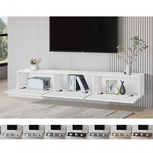 Roca 3 Doors Malizyan Hanging TV Table - 180 x 30 x 30 cm - delivered by Roca within 4 Working Days 