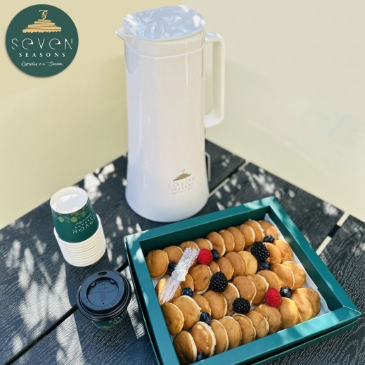 Seven Seasons Hot Chocolate + Pancakes - delivered by Seven Seasons Within 1.5 Working Hours