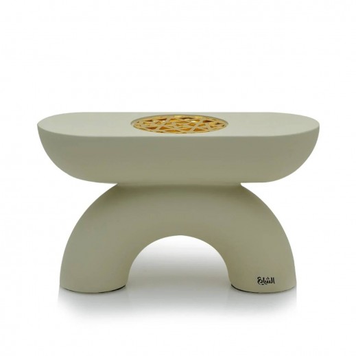 Al Shaya Perfumes Mubkhar Modern Beige with Base - delivered by Taw9eel Within Working 24 Hours