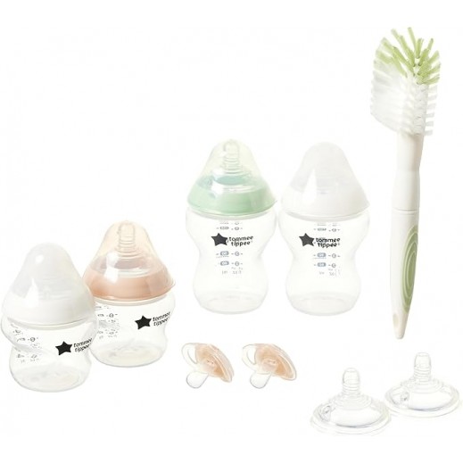 Tommee Tippee Closer To Nature Feeding Bottle Starter Set Kit - Clear - delivered by Smart Choice within 24 hours 