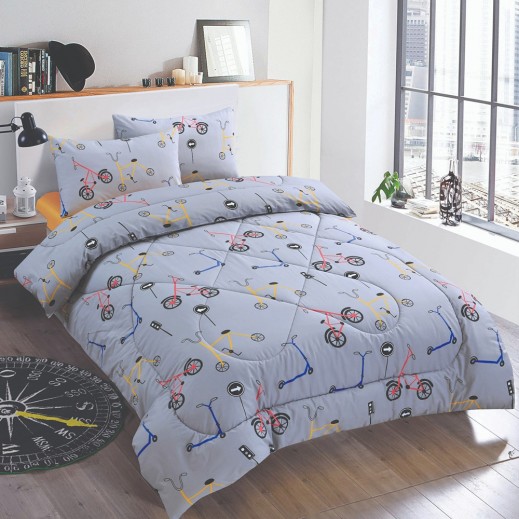 Artex Twin Fitted Cotton Kids Bed Sheet - 2 Pieces - delivered by SFC within 48 working hour 