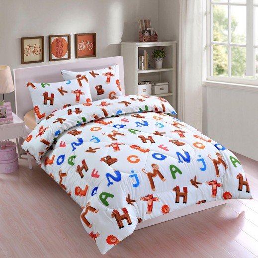 Artex Twin Fitted Cotton Kids Bed Sheet - 2 Pieces - delivered by SFC within 48 working hour 