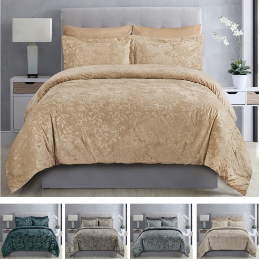 Cannon Twin Printed Vlevet Comforterf 4Pc - delivered by Taw9eel within 48 working hour 
