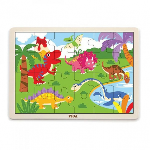 Viga Puzzle 24 pieces Dinosaurs (3+ Years) - delivered by within 24 Hours 