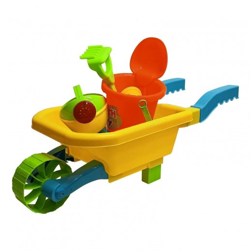 Waleed Wheelbarrow with Sand Toy Set For Unisex - 3 - 5 Years - delivered by within 24 Hours 
