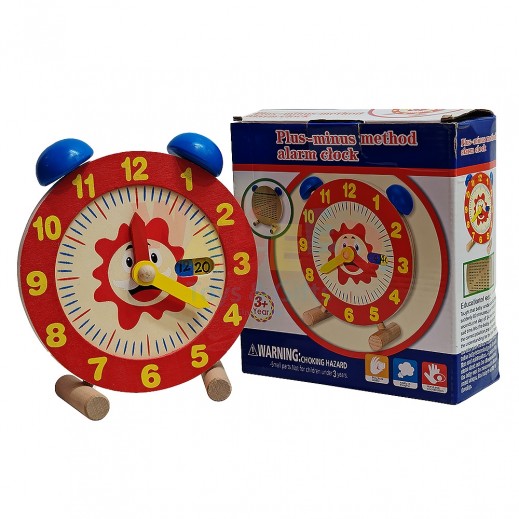 Plus-Minus Method Wooden Educational Alarm Clock - delivered by within 24 Hours 