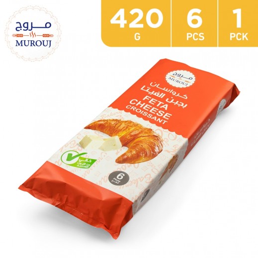Murouj Feta Cheese Croissant 420 g (6 Pieces) - delivered by Taw9eel Fast