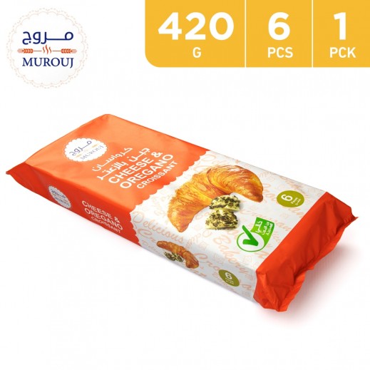 Murouj Cheese & Oregano Croissant 420 g (6 Pieces) - delivered by Taw9eel Fast
