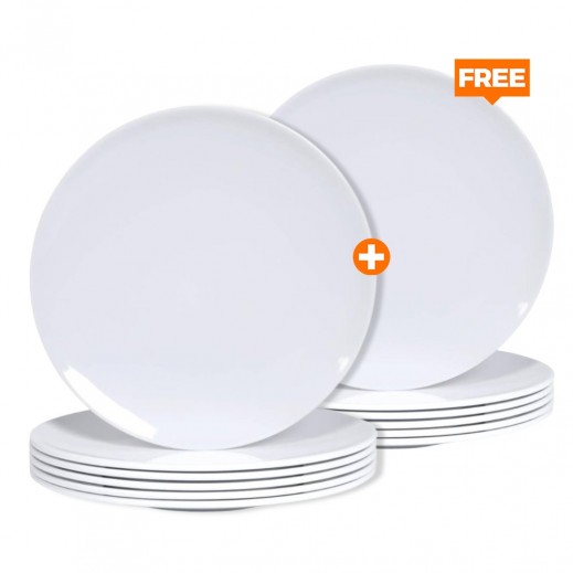 Max Reusable Plate 26 CM 6 Pieces - 1 + 1 Free Assorted