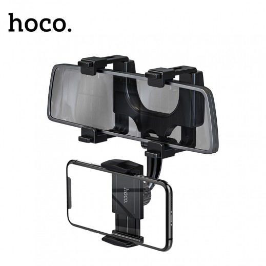 Hoco CA70 Pilot in-car rearview mirror mount holder - Black - delivered by Taw9eel Fast