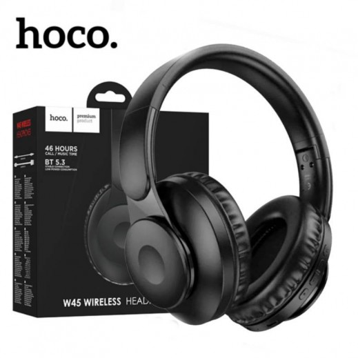 Hoco Wireless Bluetooth Headphone- W45- Black