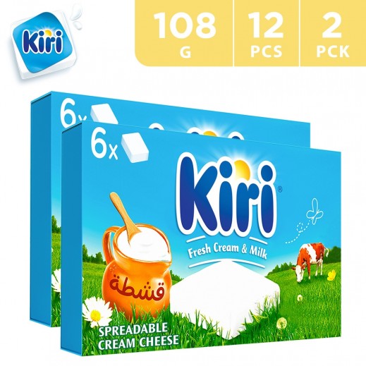 Kiri Spreadable Cream Cheese Squares 12 Portions 108 g