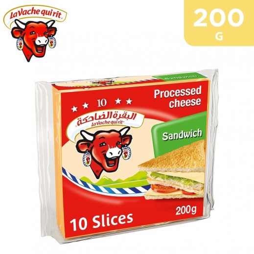 La Vache Qui Rit Sandwich Cheese 200 g (10 Slices) - delivered by Taw9eel Fast