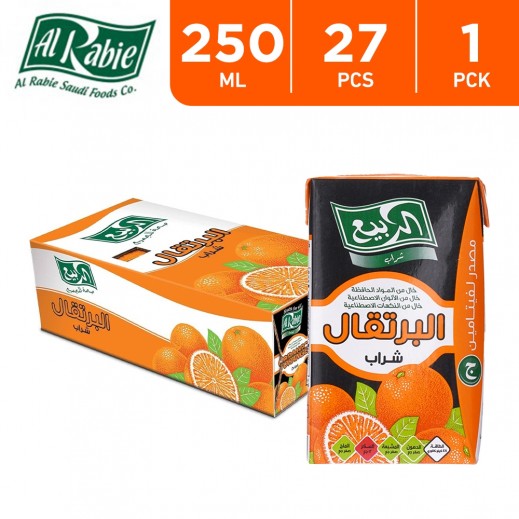AL Rabie Orange Drink 27 x 250 ml - delivered by Taw9eel Fast