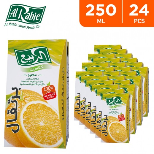 Al Rabie Orange Juice 24 x 250 ml