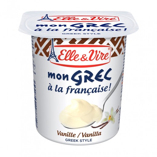 Elle & Vire Mon Grec Dairy Dessert Vanilla Greek Yoghurt 125 g